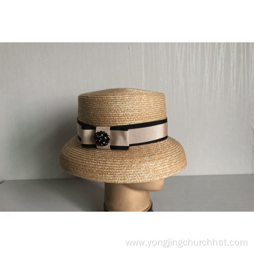 Summer Elegant Wheat Braid Sun Hat